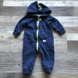 EUC Carters Infant Boy Dinosaur Long Sleeve Romper